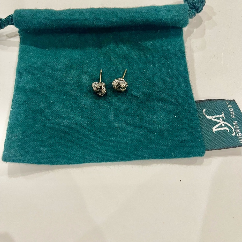 Mignon Faget Silver Stud Earrings